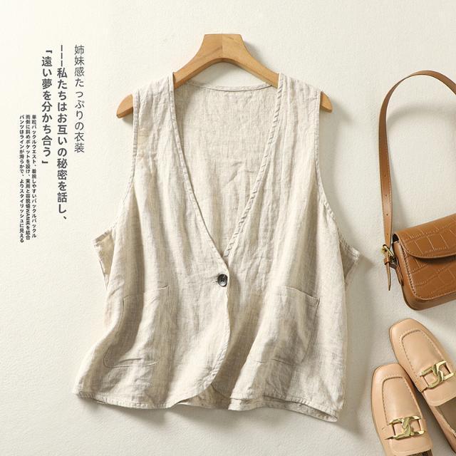 High-End คุณภาพดีลําลองหลวม Commuter Vest Layered Jacket Vest Vest