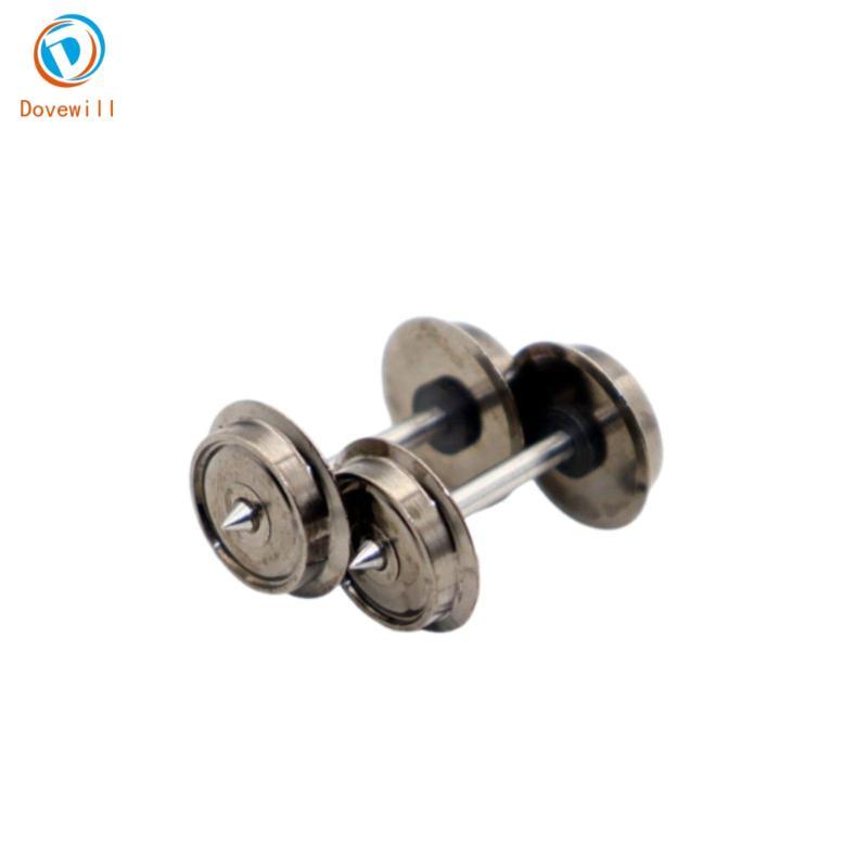 [Jzvphq] HO Scale Train Wheels Exact Fit HO Scale ล้อโลหะแม้ Rolling DC Metal Wheelset สําหรับเปลี่ย