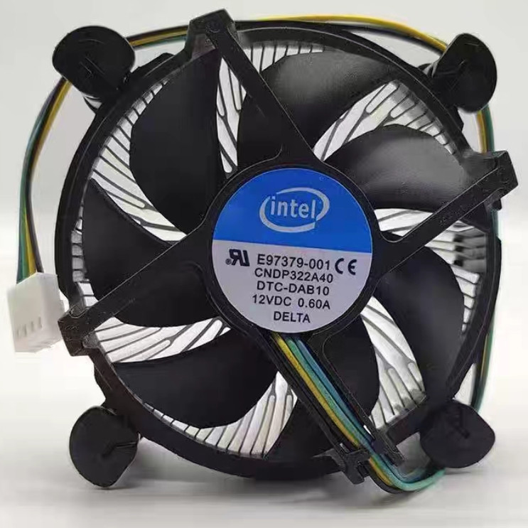 Intel Intel Intel E97639-001 1155/1150/1156 พัดลม CPU ควบคุมอุณหภูมิด้ายสี่เข็ม
