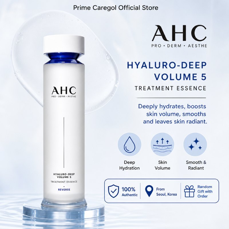 AHC Hyaluronic Deep Volume 5 Treatment Essence 130ml สกินแคร์เกาหลี Daily Beauty Care จัดส่งจากกรุงเทพ
