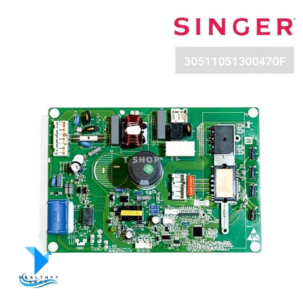30511051300470F แผงวงจรแอร์ SINGER แผงบอร์ดแอร์ซิงเกอร์ บอร์ดคอยล์ร้อน (รุ่น WT-IVS12C)