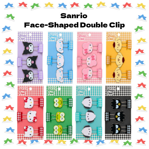 【DIRECT FROM JAPAN】Sanrio Double Clip, Character Shape, Holds Paper and Bags