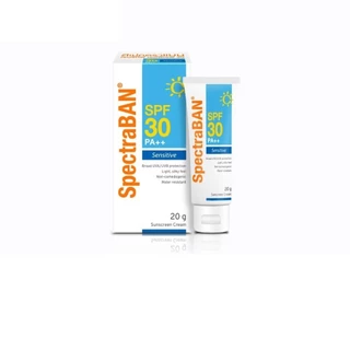 [ส่งฟรี] SPECTRABAN Sensitive SPF 30 PA++ 20G ครีมกันแดดสเปคตร้าแบน เอสพีเอฟ 30 พีเอ++ 20 กรัม เหมาะสำหรับผิวบอบบาง