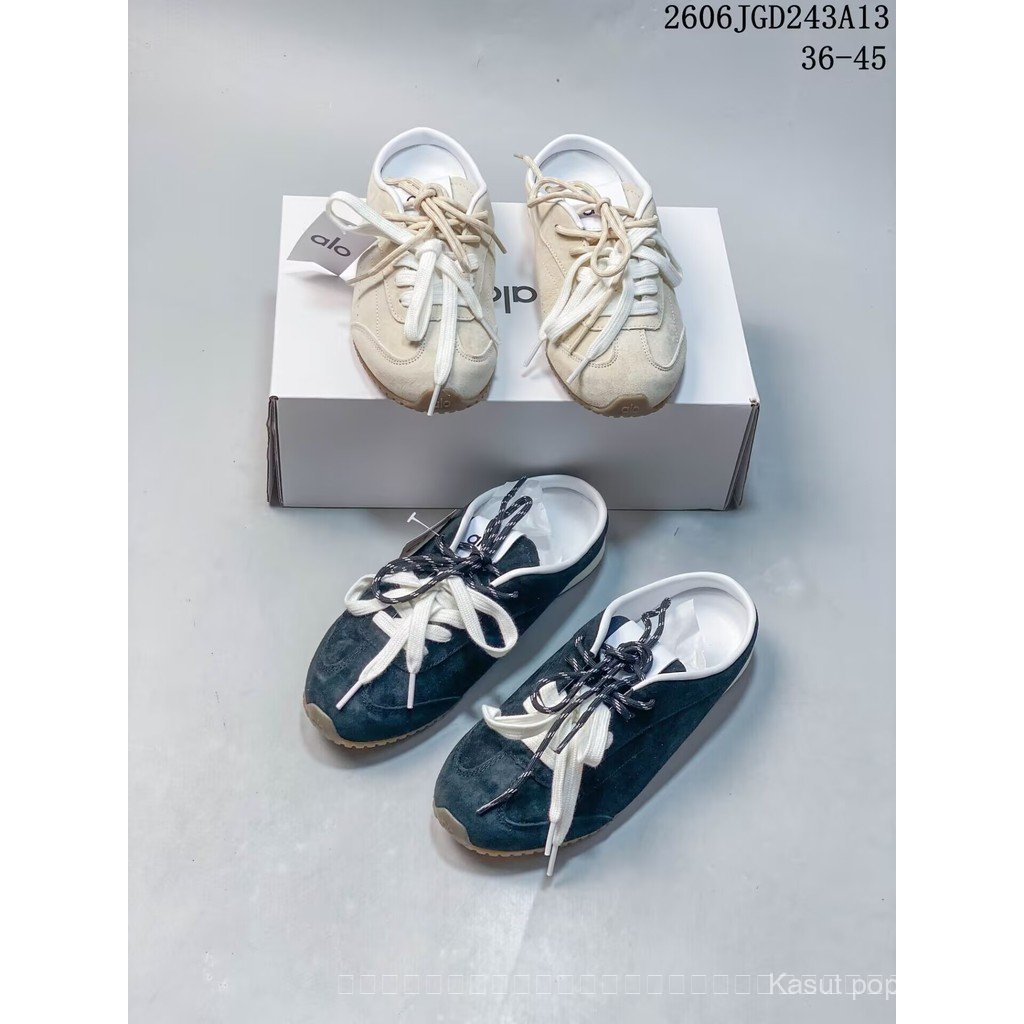 Alo yoga Sunset Round Toe สบายไม่มีฟังก์ชั่นพิเศษรองเท้าแตะคลุมนิ้วเท้า EP3O N7R2