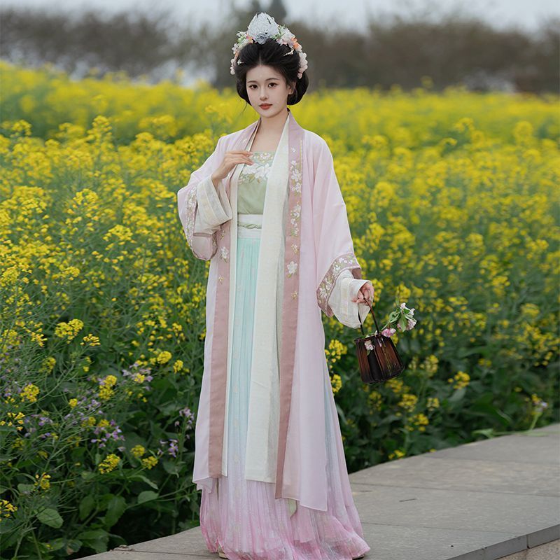 Nanxiang Jinxia CP คู่อุตสาหกรรมหนักปัก Made in Song Dynasty Yuzi ผู้ชายรอบคอ Robe Changgan วัดจีบกร