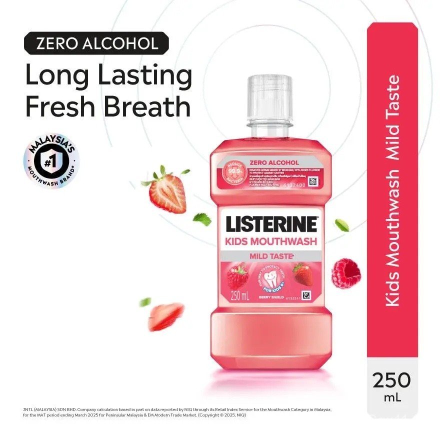 LISTERINE Kids Mouthwash Berry Shield 250ml OCAI