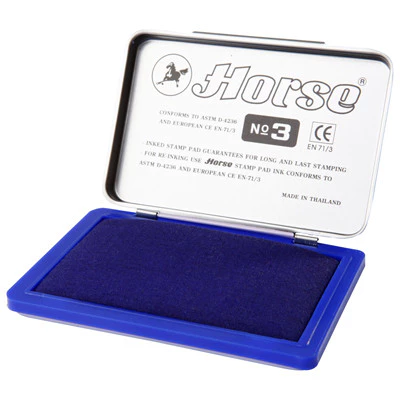 HORSE แท่นประทับสีน้ำเงิน ขนาด 5.4 x 8.5 ซม.
