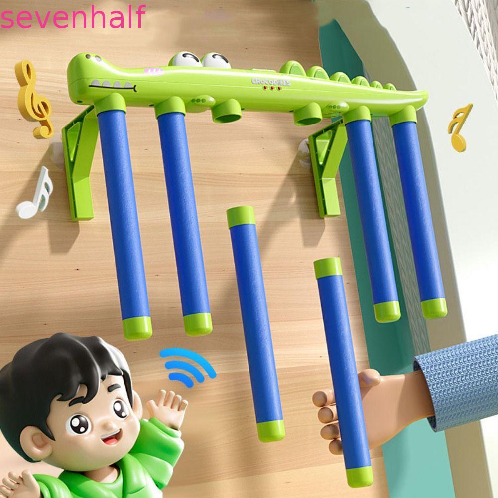 SEVENHALF จับ Sticks Sensory ของเล่น, จระเข้แม่ลูกท้าทาย Falling Sticks เกม, USB ชาร์จปรับ Interacti