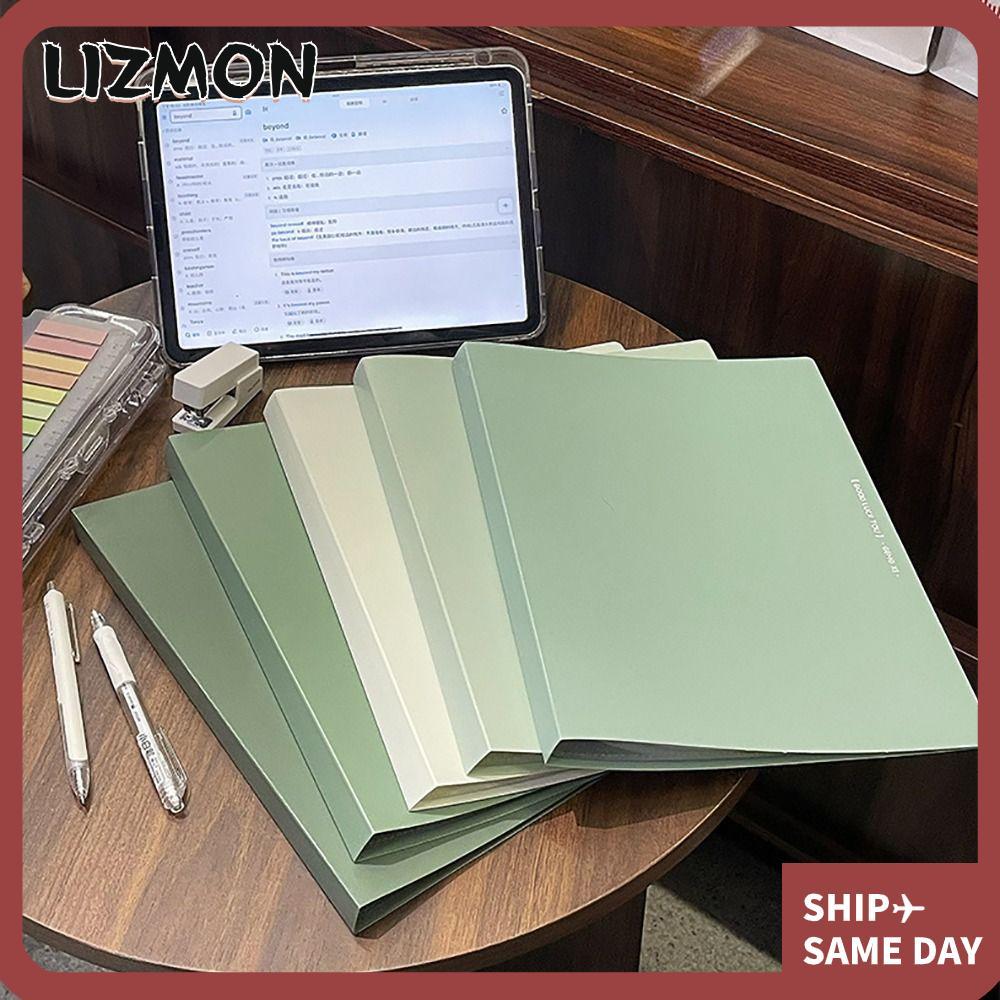 LIZMON Test Paper Storage Booket, PP ความจุขนาดใหญ่ A4 โฟลเดอร์แฟ้ม, ของขวัญกระเป๋าแฟ้มสีไล่ระดับสีท