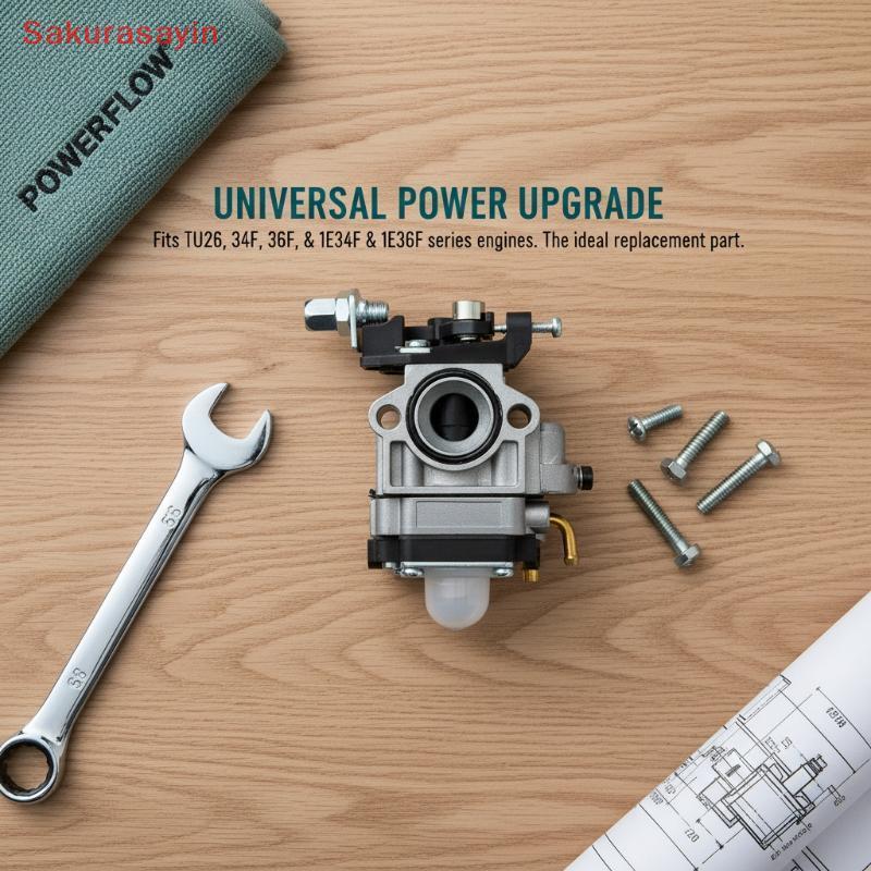 {Sakurasayin} คาร์บูเรเตอร์ 10 มม. ที่ปรับปรุงสําหรับเครื่องตัดแปรงเบนซิน TU26 34F 36F 1E34F 1E36F เ