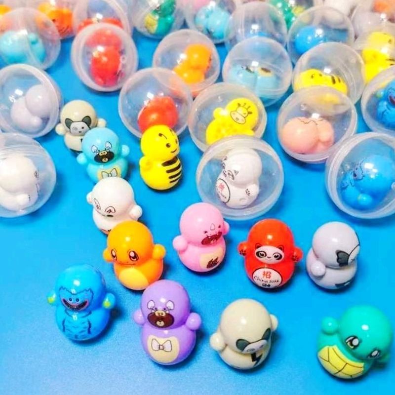 Tumbler Gashapon 45mm Gashapon Ball Pen Head Doll One Yuan Gashapon Machine เกมคอนโซลของเล่นเด็ก i