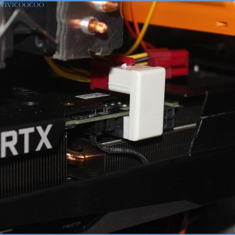 VIVI GPU 8Pin หญิง 8PIN ชาย 180 องศามุมอะแดปเตอร์ U เปิดสําหรับเดสก์ท็อปกราฟิกการ์ด