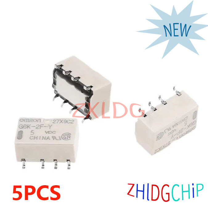 5PCS ยี่ห้อใหม่ G6K-2F-Y-3V G6K-2F-Y-4.5V G6K-2F-Y-5V G6K-2F-Y-12V G6K-2F-Y-24V G6S-2F-2F-2V G6S-2F-