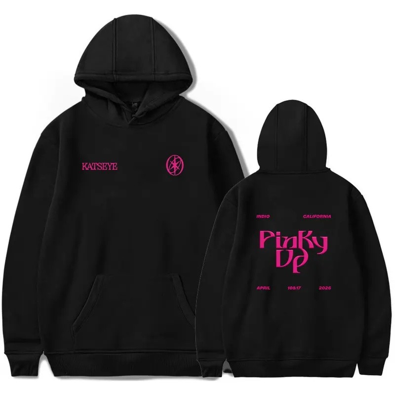Katseye คอลเลกชันใหม่: Pinky Up Unisex HoodieStylish Hoodie Unisex Hip-Hop สไตล์ Hoodie เสื้อแขนยาว