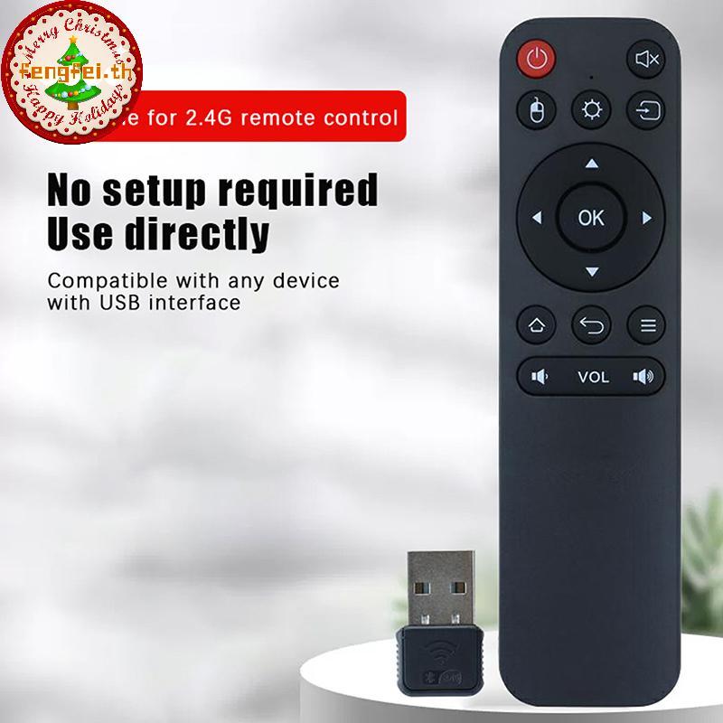 FENGFEI รีโมทคอนโทรลเสียงอัจฉริยะรีโมทคอนโทรลไร้สาย 2.4GHz พร้อม USB สําหรับ Android TV Box / PC TH