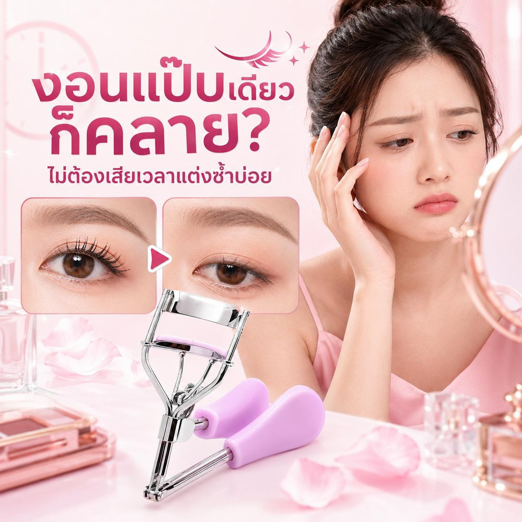 ที่ดัดขนตา ยางนุ่ม ตัวช่วยในการแต่งหน้า