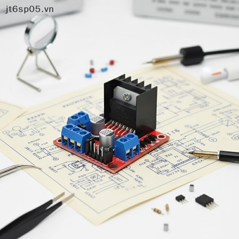 [JTS] L298N บอร์ดขับมอเตอร์ DC & Stepper Motor Driver Module สําหรับหุ่นยนต์อัจฉริยะ [VN]