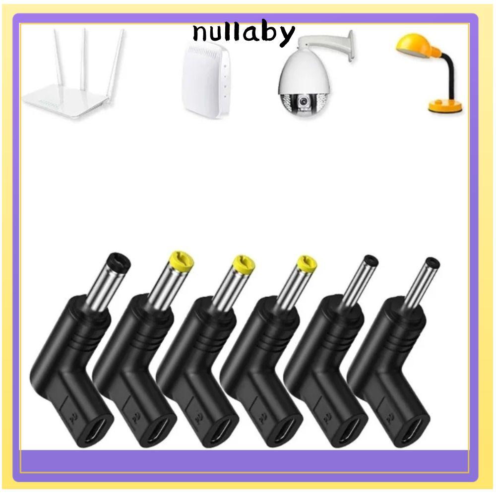 NULLABY ปลั๊กแจ็ค Type C เป็น DC, 5V 9V 12V อะแดปเตอร์ชาร์จ USB C PD to DC Power Connector, สําหรับเ