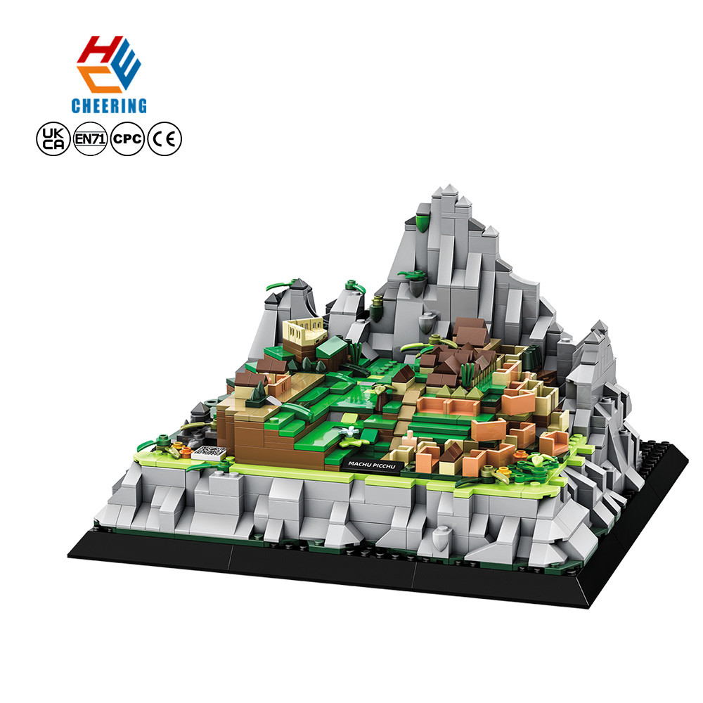 Wange 5252 Peru Building Attraction Machu Picchu รุ่นเด็กการศึกษาปริศนา Building Block ชุดของเล่นพลา