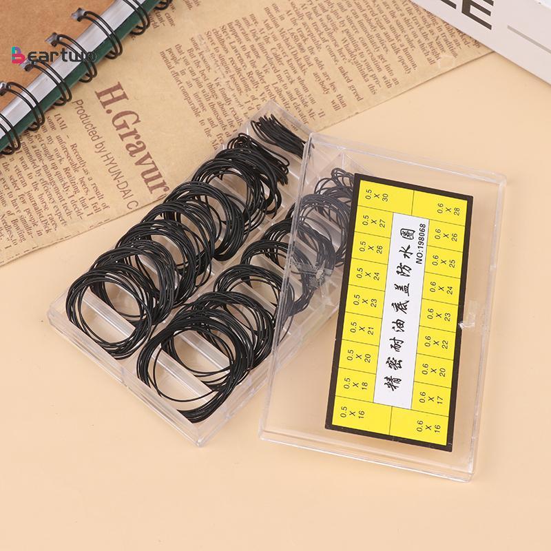<beartwo-t> 200 ชิ้น/กล่อง 0.5/0.6 มม.นาฬิกา Ba กรณียางกันน้ํา O-Ring ปะเก็นซ่อมเครื่องมือสําหรับช่า