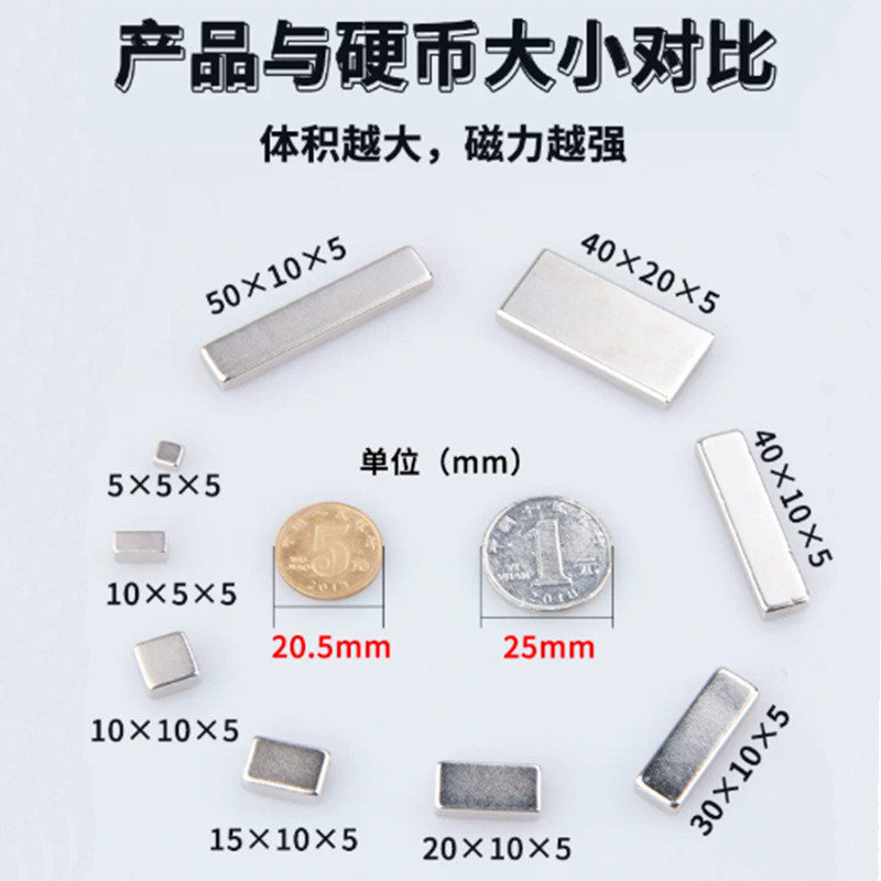 Square Square Square Full Specification N35-52 NdFeB Strong Magnetic Iron Stone Square Magnet