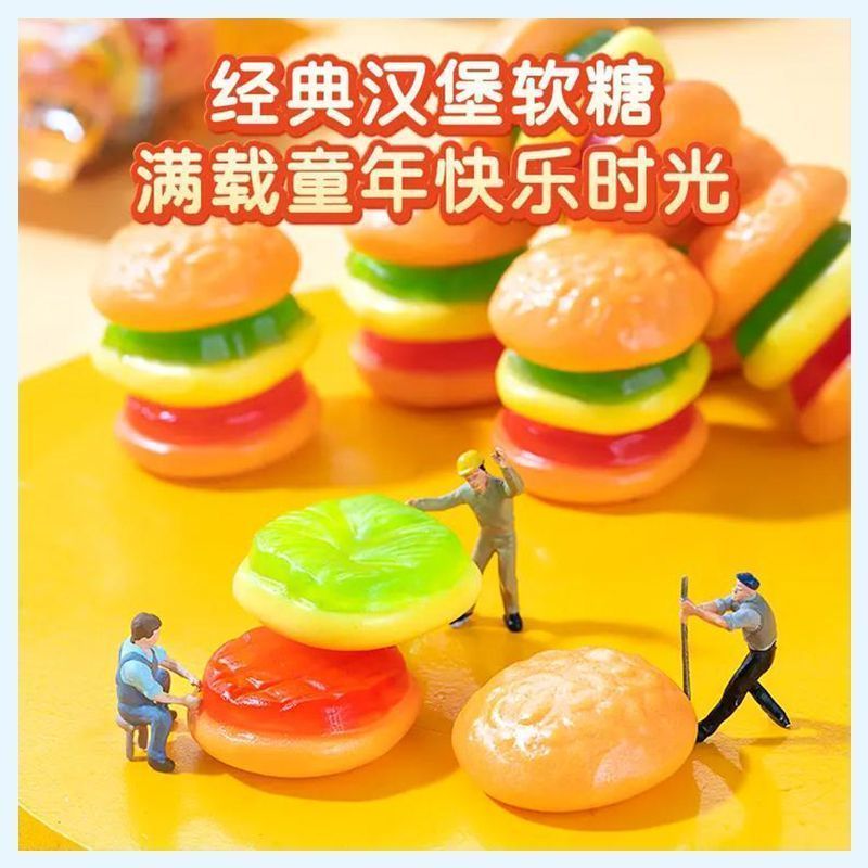 Shop Burger Candy Gummy Gummy Candy Juice ขนมเด็ก QQ Super Large Bulk Nostalgic goldie2th20260829