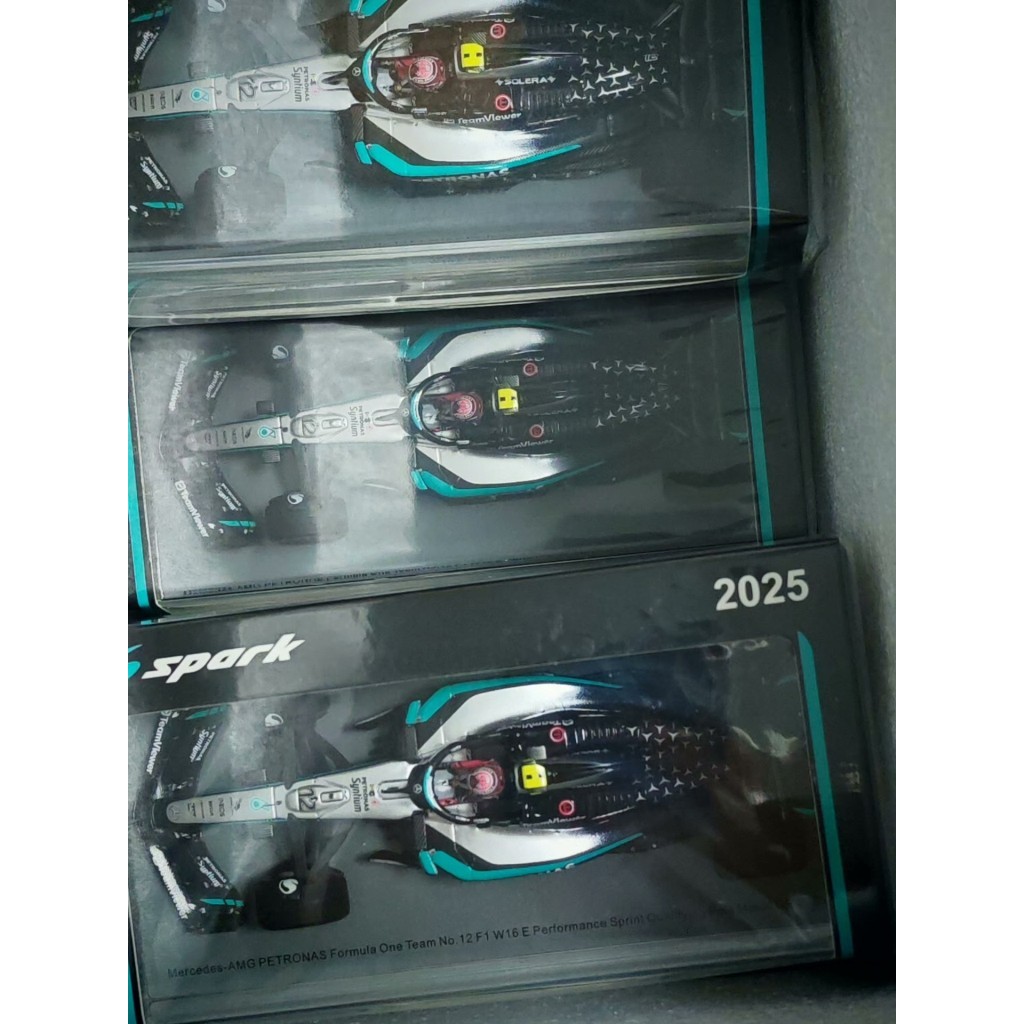 [สต๊อกพร้อม] F1 Formula One Model Spark 1: 43 Mercedes-Benz W16 Antoninelli W16 Miami Station