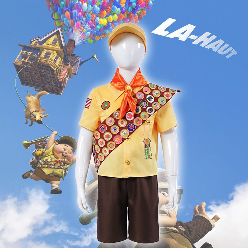 Up ภาพยนตร์คอสเพลย์ Russell คอสเพลย์เครื่องแต่งกาย Little Explorer ตัวละครภาพยนตร์ Russell คอสเพลย์เ