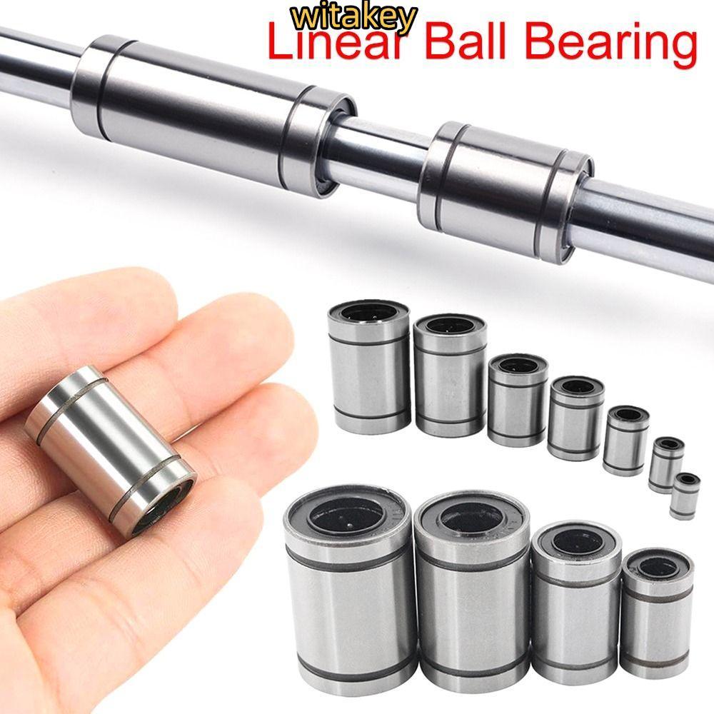 WITATA Bushing Steel ทนทานสําหรับเครื่องพิมพ์ชุบนิกเกิล LM3UU LM4UU LM5UU LM6UU