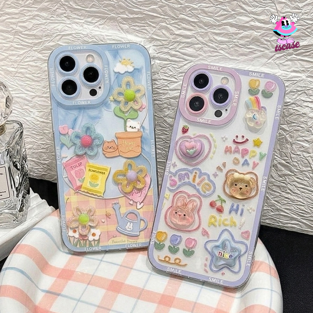 FLOWER ANGEL EYE PRINTING CASE 3D realme c33 c30 10 8i narzo 50 pro 9i oppo a76 a96 c31 c35 prime 7 