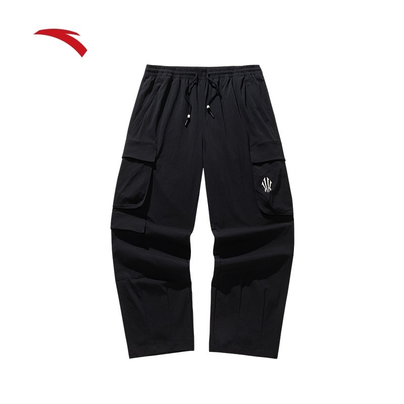 ANTA Unisex Kyrie Irvingทอกางเกงลําลอง 1726A1501-2 -สีดํา