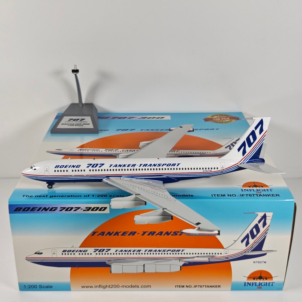 Inflight IF707TANKER 1: 200 โบอิ้งโรงงานเดิม B707 N792TW การใช้เครื่องยนต์รุ่น