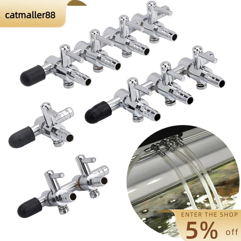 วาล์วลม CATMALLER88, สแตนเลส 1 2 3 4 5 Way Aquarium Air Splitter, ทนทานจําหน่ายปั๊มวาล์วแตะ