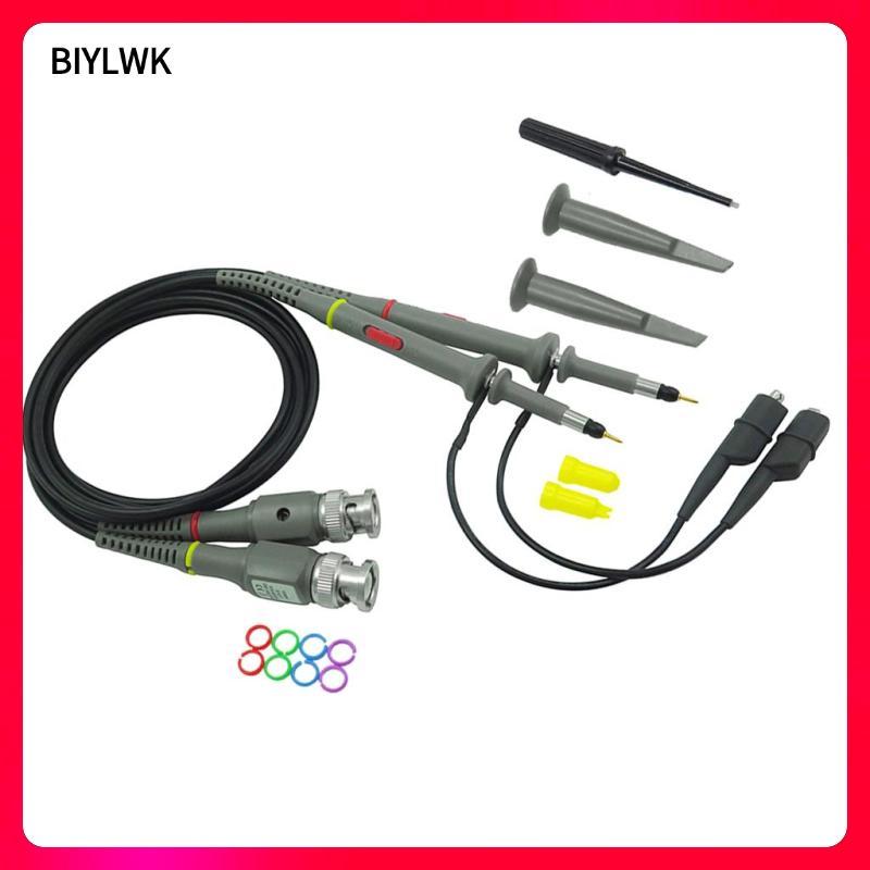 [Phenovo] 2 ชิ้น P6100 Precision Oscilloscope Probe 1X 10X 100MHz Test Probe - 120 ซม.