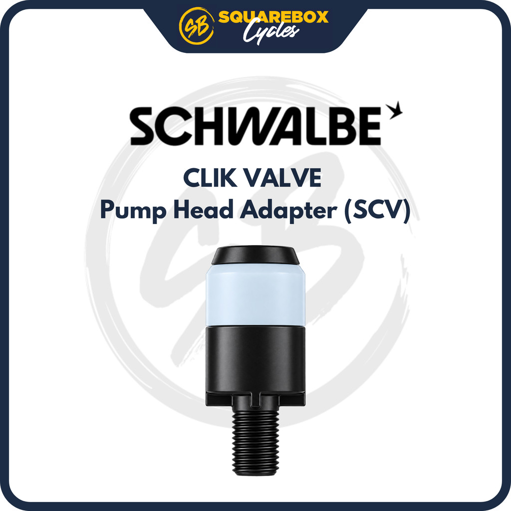 Schwalbe Clik Valve SCV อะแดปเตอร์หัวปั๊ม