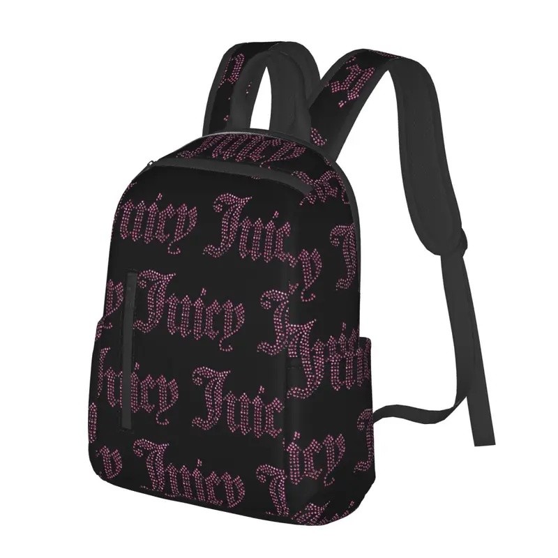 Juicy Couture Classic Student Backpack School Bag Hiking Travel Daypack for Men Women Fashion Bookba