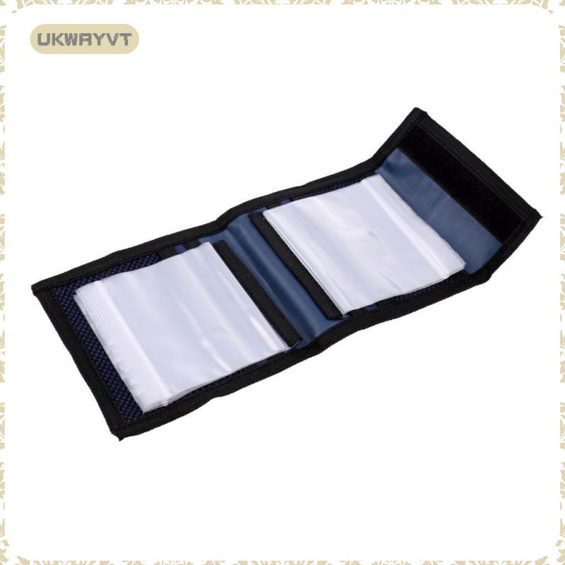 [ukwryvt] 12 กระเป๋าใส Fly Fishing Line Leader Tube Bag Fly Storage Wallet Fly Fishing