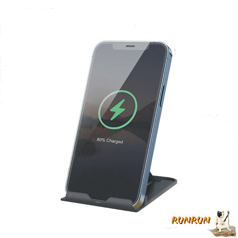 RUNN ขาตั้งโทรศัพท์สําหรับ Charger ที่วางโทรศัพท์ตั้งโต๊ะแบบปรับได้สําหรับโทรศัพท์ IOS 14