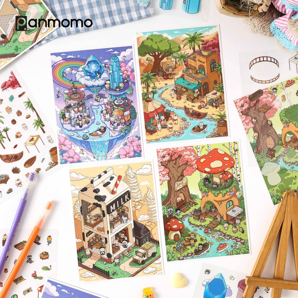 สติ๊กเกอร์ Oasis Journey DIY | สติ๊กเกอร์ DIY บอกเวลา / สติ๊กเกอร์ DIY รูปสัตว์น่ารัก ราคาถูก
