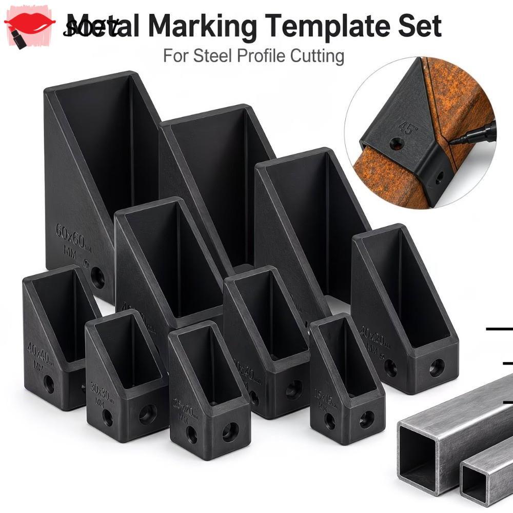 SOFTNESS Mark Template, Angle Mark Solid Build Angle Jig, Easy Align Profile Cut Square Tube Multi S