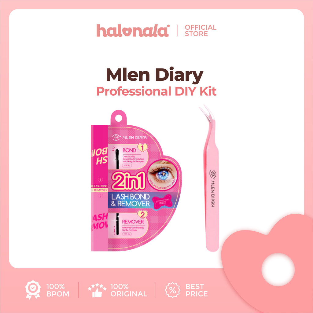 MLEN DIARY - ชุด DIY ระดับมืออาชีพ [Lash Bond and Remover + Tweezer]