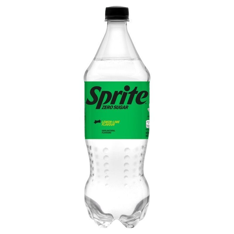 สไปรท์เครื่องดื่มอัดลมกลิ่นเลมอนไลม์สูตรไม่มีน้ำตาล 1ลิตร Sprite Soft Drink Zero Sugar Lemon Lime Fl