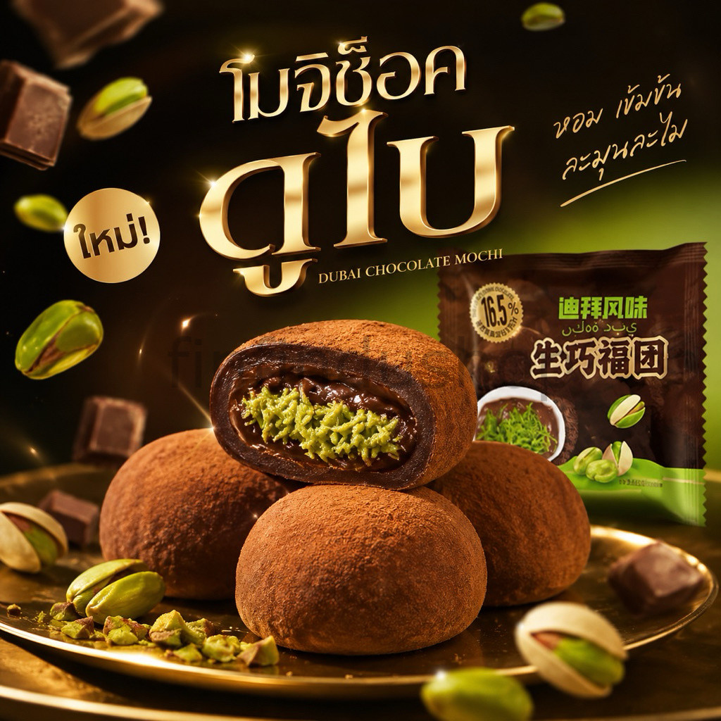 ดูไบโมจิช็อกโกแลตดูไบ 30g. พร้อมส่ง