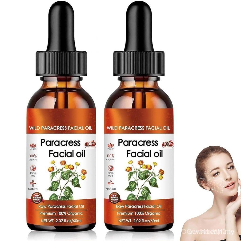 100% Organic Paracress Facial - Moisturizing Anti-Aging Essential สําหรับลดริ้วรอย Hydration NTMP O3