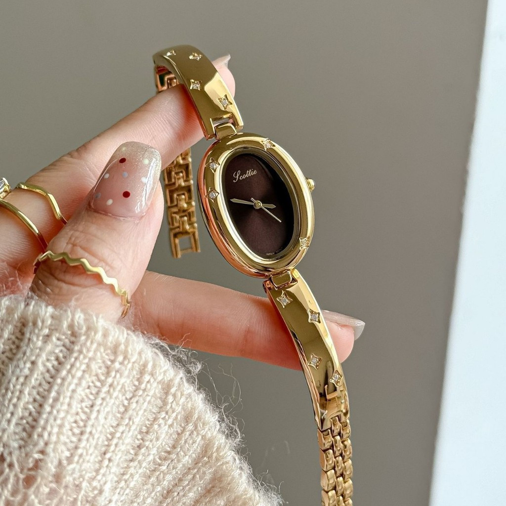 ผู้ผลิตซัพพลาย scottie scottie Oval Disc Bracelet Watch 9780csf