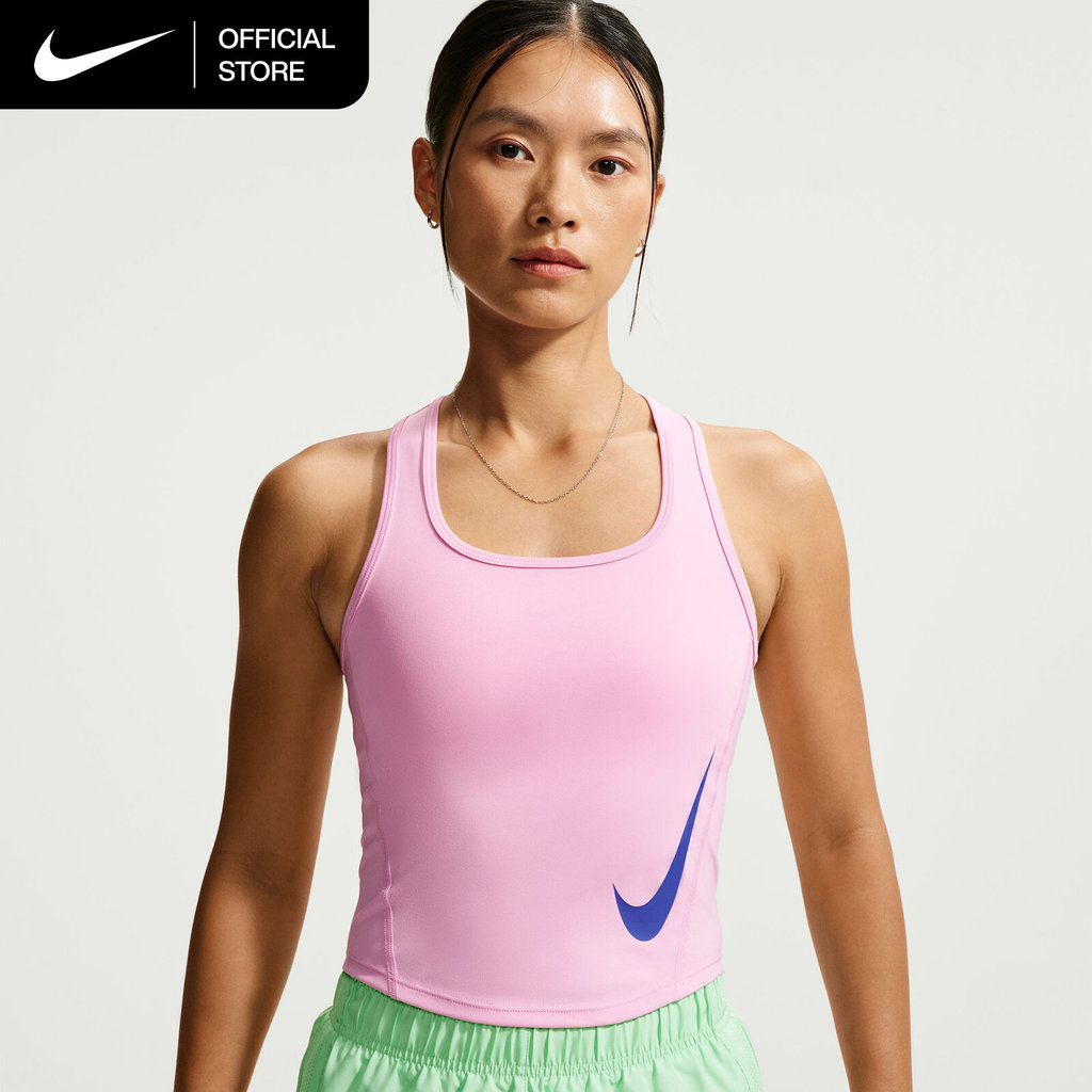 Nike Dri-FIT Women's Tempo Swoosh Running Tank Top - Pink Rise [IO0246-621]