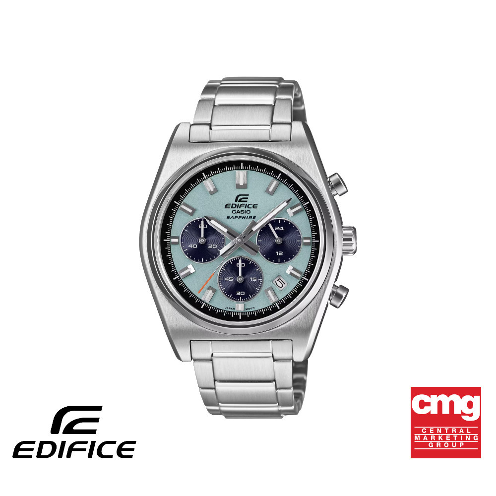 CASIO นาฬิกาข้อมือผู้ชาย EDIFICE รุ่น EFB-730D-2BVUDF สายสเตนเลส สีฟ้า