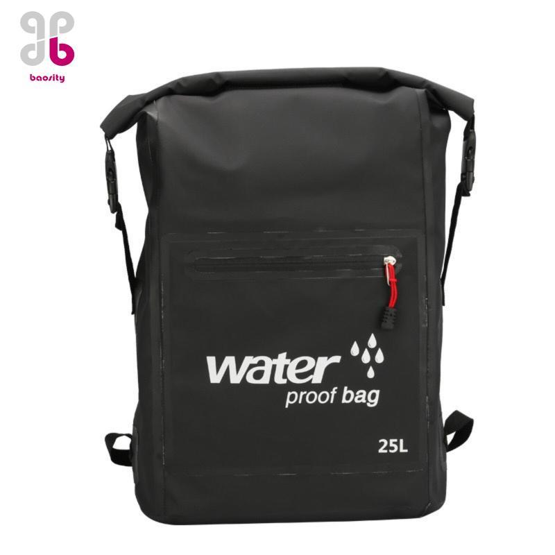 Baosity Outdoor Waterproof Pack 25L Roll Top Backpack for Men Women Lightweight Hiking Daypack Trave