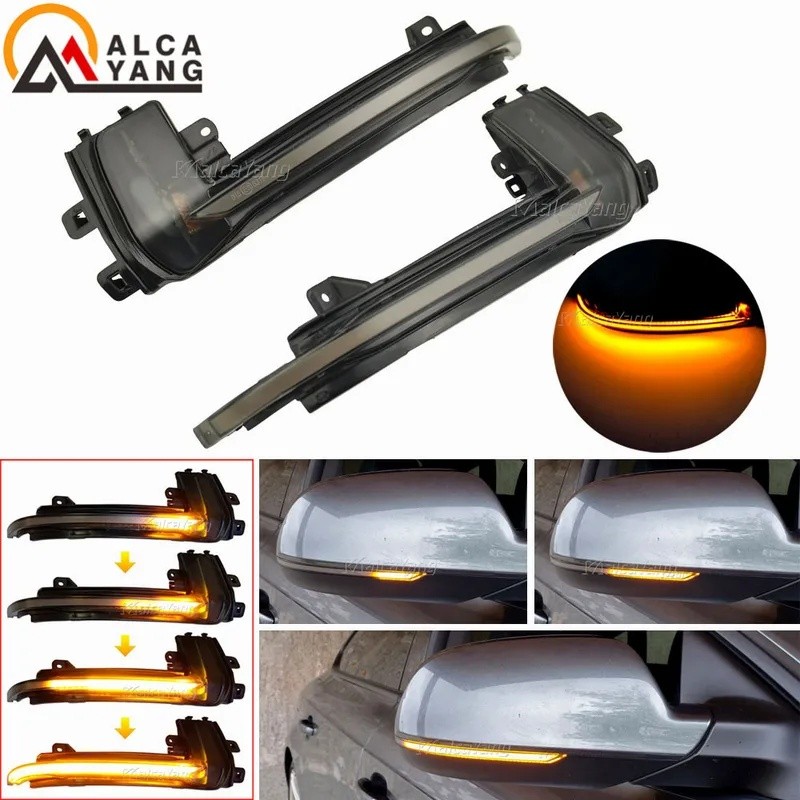 LED กระจกมองหลังตัวบ่งชี้ไฟกระพริบแบบไดนามิกไฟเลี้ยวสําหรับ Audi A3 S3 8P 2010 A4 S4 B8.5 A5 S5 RS5 