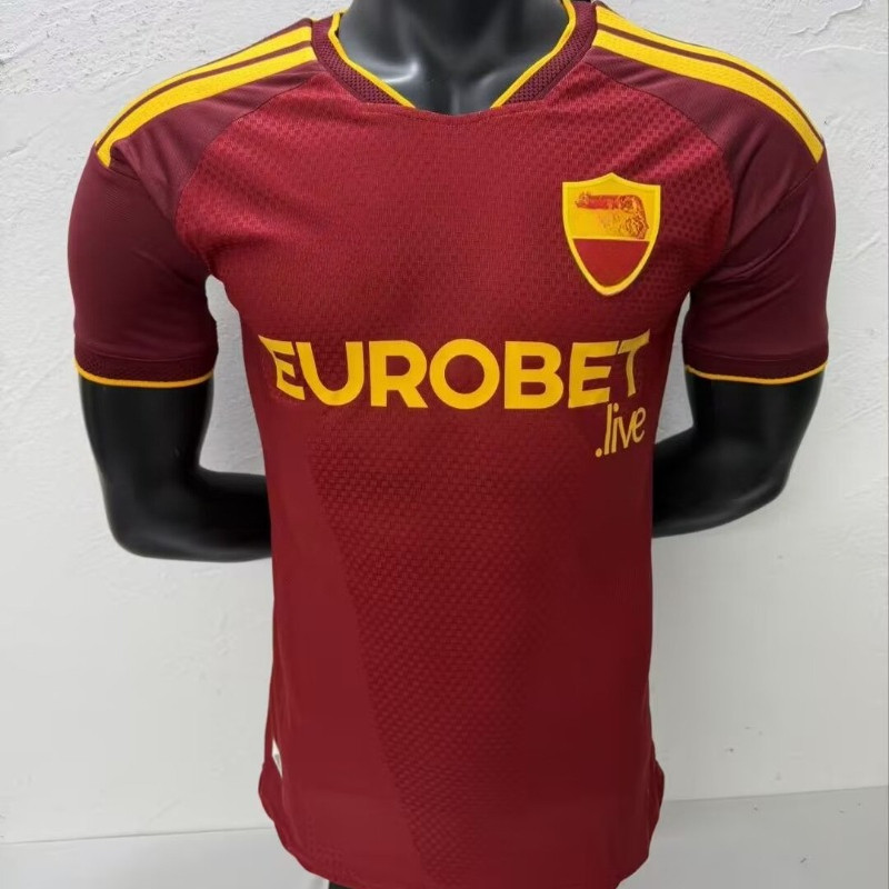 26-27 Player LM Home เสื้อฟุตบอลสีแดง S-XXL แขนสั้นเสื้อกีฬาคุณภาพสูง AA